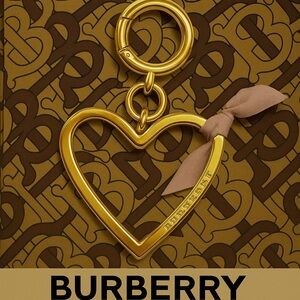 Burberry Gold Pink Key chain bag charm